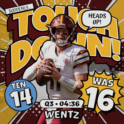 Wentz Football Player Holding Ball GIF