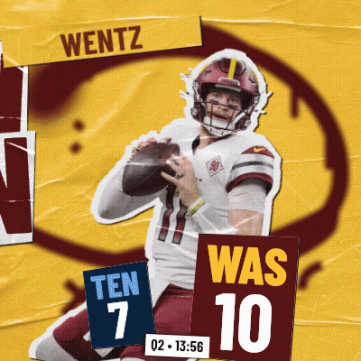 Wentz Football Player Holding Football GIF