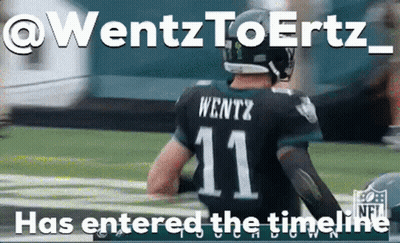 Wentz Holding Football GIF