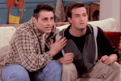 Were Waiting Friends Joey Tribbiani And Chandler Bing GIF