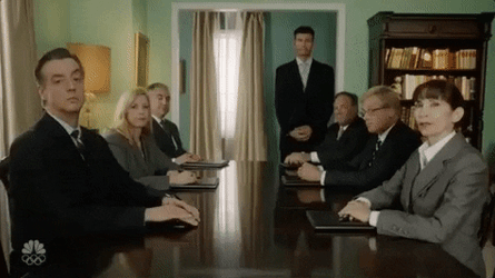 Were Waiting People In A Table GIF