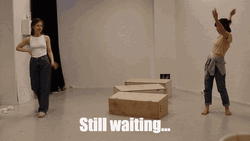 Were Waiting Two Women In A Room GIF