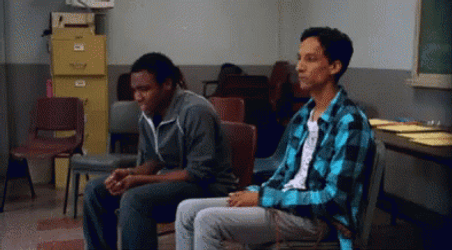 Were Waiting Young Boys Sitting Beside Each Other GIF