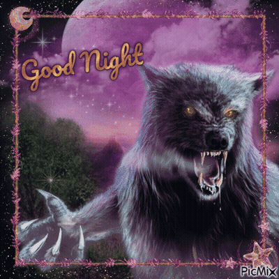 Werewolf Good Night GIF