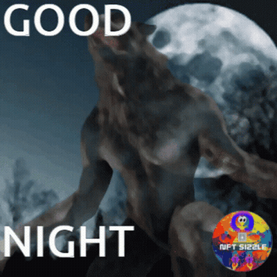 Werewolf Saying Good Night GIF