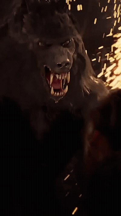 Werewolf With Open Mouth GIF