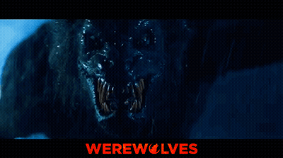 Werewolf With Open Mouth Poster GIF