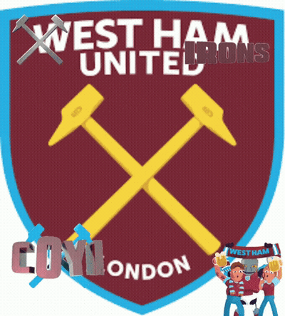West Ham United Crossed Hammer GIF
