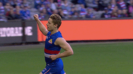 Western Carolina Player Running Holding Up Tree Fingers GIF