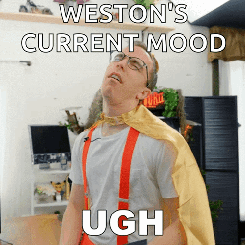 Weston's Current Mood Ugh Poster GIF