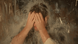 Wet Actor Sam Worthington GIF