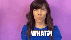 Whaaat Bewildered Brunette Lady GIF