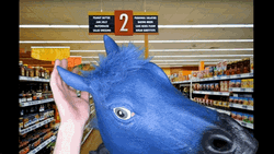 Whaaat Blue Mane Ear Cupping Gesture GIF