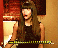 Whaaat Dumbfounded Hannah Simone GIF