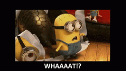 Whaaat Minions Angry Reaction GIF