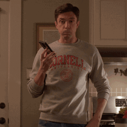 Whaaat Topher Grace Talking On Phone GIF