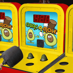 Whack A Mole Guacamole GIF