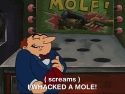 Whack A Mole Laughing Man GIF