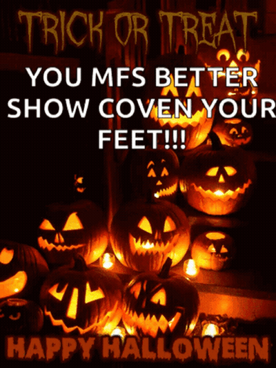 Whale Holding Bowl Of Candy Happy Halloween GIF