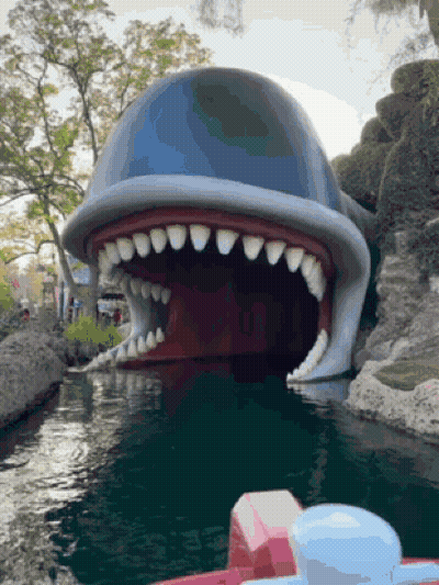 Whale Mouth Open Ready To Attack GIF