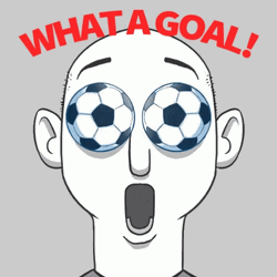 What A Goal Spinning Eye Soccer Ball GIF