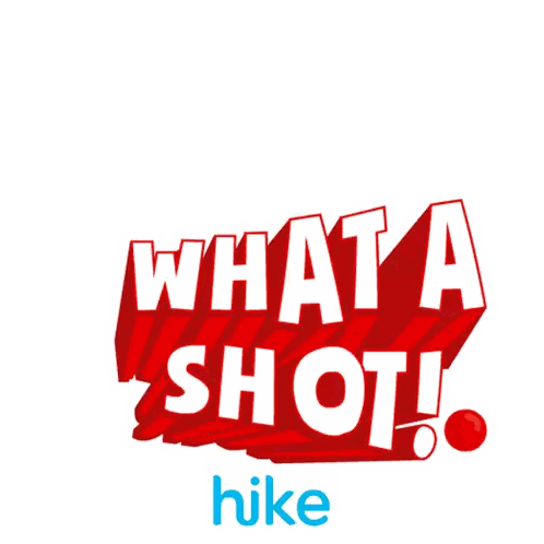 What A Shot Hike Logo With Red Cricket Ball Sticker
