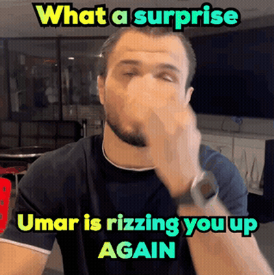 What A Surprise Umar Is Rizzing You Up Again Man Covering Face GIF