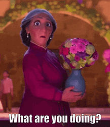 What Are You Doing Abuela Alma Madrigal GIF