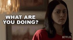 What Are You Doing Rosa Salazar GIF