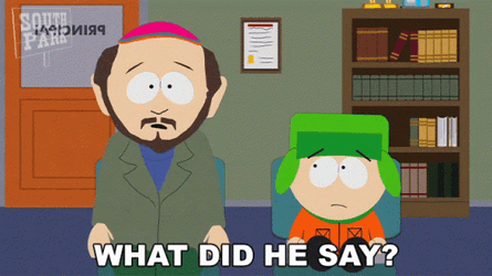 What Did He Say Meme Gerald Broflovski GIF
