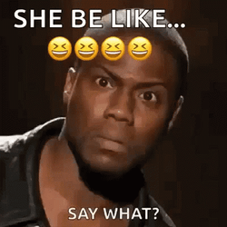 What Did He Say Meme Kevin Hart GIF