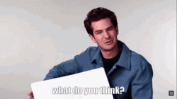 What Do You Think  Andrew Garfield GIF