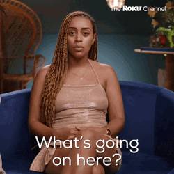 What Is Going On Lady Wondering GIF