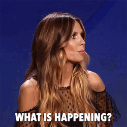 What Is Happening Heidi Klum GIF