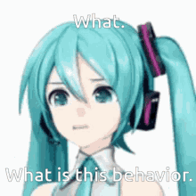 What Is This Behavior Hatsune Miku GIF