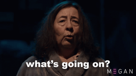What's Going On Granny M3gan Dance GIF