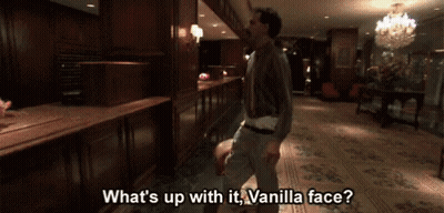 What's Up With Vanilla Face GIF