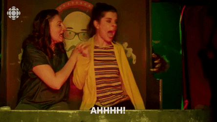 What The Haunted House Halloween GIF