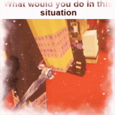 What Would You Do In This Situation Is Written On A Picture Of A Sword GIF