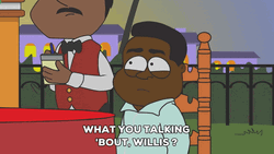 Whatchu Talkin Bout Willis Family Guy Cartoon GIF
