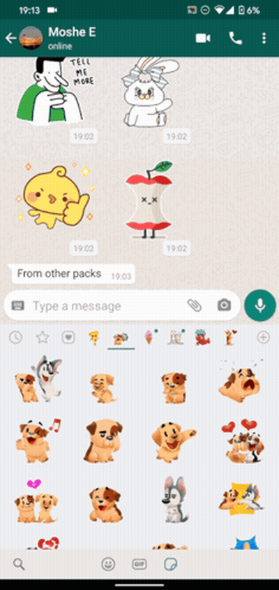 WhatsApp Conversation With Moshe E GIF