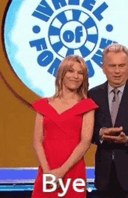 Wheel Of Fortune Vanna Bye GIF