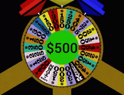 Wheel Of Fortune With $500 GIF
