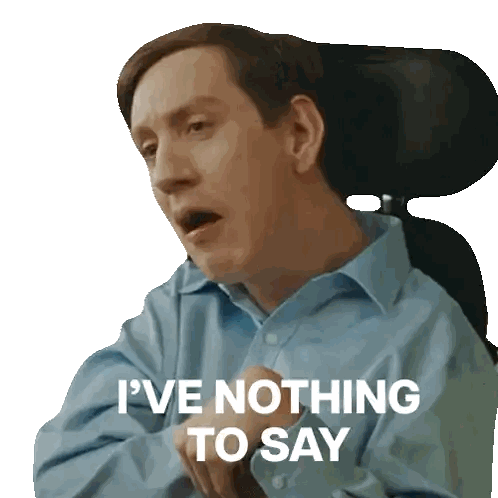 Wheelchair Man Saying Nothing To Say GIF