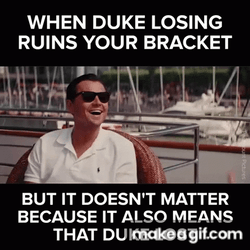 When Duke Losing Ruins Your Bracket March Madness GIF