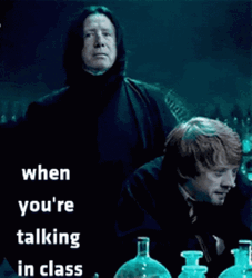 When Funny Harry Potter Talking In Class GIF