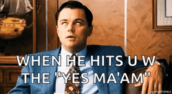 When He Hits Yes Maam Leonardo DiCaprio GIF