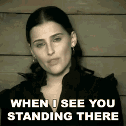 When I See You Standing There Nelly Furtado GIF
