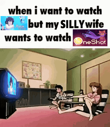 When I Want To Watch But My Silly Wife Wants To Watch Margin And One Shot GIF