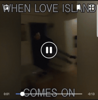 When Love Island Comes On GIF